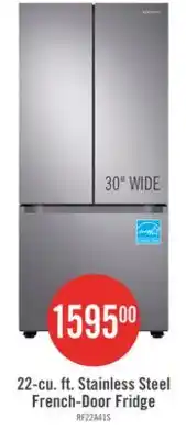 The Brick Samsung 30 22.1 Cu. Ft. French-Door Refrigerator - Stainless Steel - RF22A4111SR/AA offer