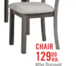 The Brick Krew Dining Chair with Polyester Fabric, Ladder-Back - Grey offer