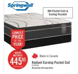 The Brick Springwall Radiant Eurotop Queen Mattress offer