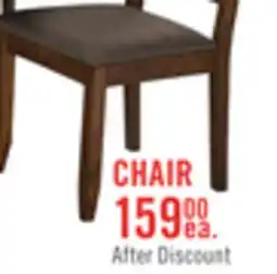 The Brick Plum Dining Chair with Polyester Fabric, Wood, Ladder-Back - Nutmeg Brown offer