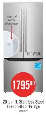 The Brick Frigidaire Gallery 30 20 Cu. Ft. Standard-Depth French-Door Refrigerator - Smudge-Proof Stainless offer