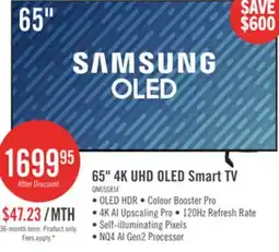 The Brick Samsung 65 4K UHD OLED Smart TV offer