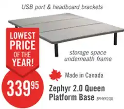 The Brick Julien Beaudoin Zephyr 2.0 Queen Platform Base offer