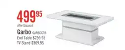 The Brick Garbo 52 Glam Coffee Table - White and Silver with Glitter Accents offer