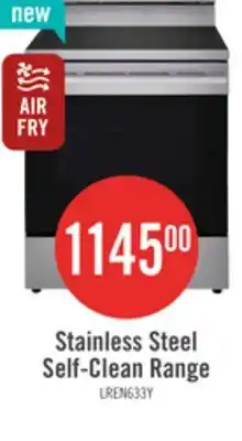 The Brick LG 6.3 Cu. Ft. Smart Electric Range with Air Fry - Stainless Steel - LREN6323YE offer