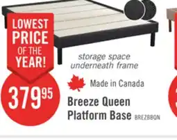 The Brick Breeze Queen Platform Base - Black offer