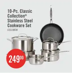 The Brick Cuisinart 10-Piece Classic Collection Stainless Steel Cookware Set - CSS-10BC offer