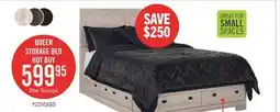 The Brick Yorkdale 6-Drawer Platform Bed with Headboard & Storage Frame, Made in Canada, White - Queen Size offer