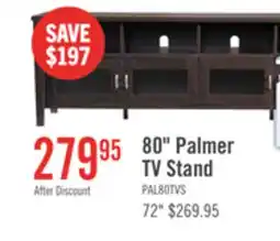 The Brick Palmer 80 TV Stand with Storage and Cable Management for TVs up to 90- Reddish Brown offer