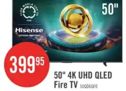 The Brick HISENSE 50 QD6QF QLED 4K UHD Smart Fire TV (50QD6QF) offer