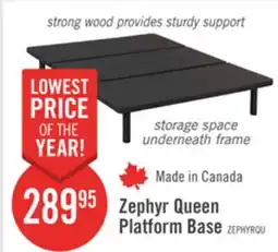The Brick Zephyr Queen Platform Base offer