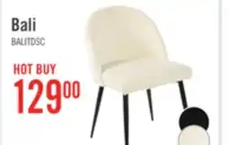 The Brick Bali Dining Chair with Boucle Fabric, Metal - Taupe offer