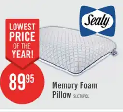 The Brick Sealy Memory Foam Pillow offer