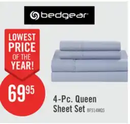 The Brick BEDGEAR Basic 4-Piece Queen Sheet Set - Mist offer