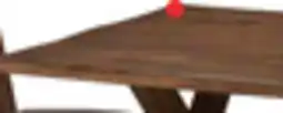The Brick Plum Dining Table, Wood, Live-Edge Look, 70.75W- Nutmeg Brown offer