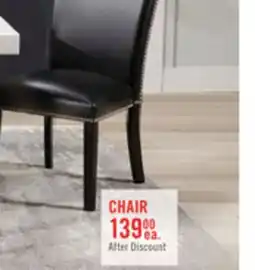 The Brick Cami Dining Chair with Vegan-Leather Fabric - Black offer
