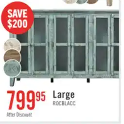 The Brick Rocco 70 6-Door Large Accent Cabinet - Vintage Blue offer