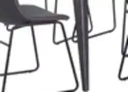 The Brick Amos 7pc Dining Set with Table & 6 Chairs, Metal, 60W - Grey offer