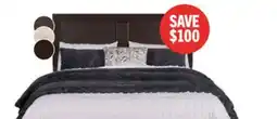 The Brick Yorkdale Panel Bed with Headboard & Frame, Made in Canada, Brown - Queen Size offer