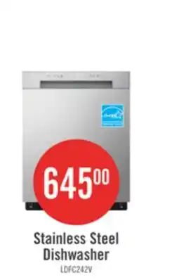 The Brick LG 24 52 dBA Built-In Front-Control Dishwasher with Dynamic Dry - Platinum Silver - LDFC2423V offer