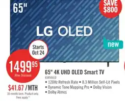 The Brick LG 65 B5 OLED 4K UHD evo AI Smart webOS TV (OLED65B5PUA.ACC) - 2025 Model offer