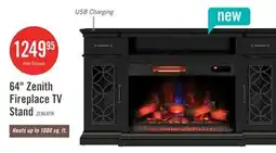 The Brick Zenith 64 Electric Fireplace TV Stand with Storage for TVs up to 70 - Black offer