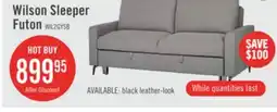 The Brick Wilson 77.5 Linen-Look Fabric Sleeper Sofa with Drop-Down Back Cushions and Metal Legs - Solis Grey offer