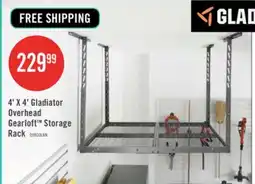 The Brick 4' X 4' Gladiator Overhead GearloftTM Storage Rack offer