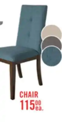 The Brick Chelsea Dining Chair with Linen-Look Fabric - Grey offer