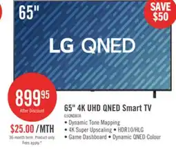 The Brick LG 65 QNED80 QNED 4K UHD Smart webOS TV (65QNED80AUA.ACC) - 2025 Model offer