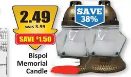 Starsky Bispol Memorial Candle offer