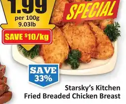 Starsky Starsky's Kitchen Fried Breaded Chicken Breast offer