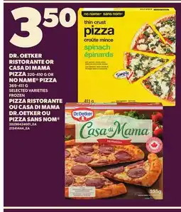 Independent City Market DR. OETKER RISTORANTE OR CASA DI MAMA PIZZA 320-410G OR NO NAME PIZZA 369-411 G offer