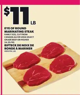 Independent City Market EYE OF ROUND MARINATING STEAK offer