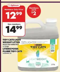 Independent City Market TIDY CATS LIGHT WEIGHT LITTER, 2.72 KG offer