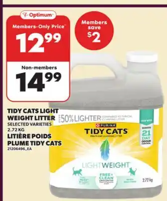 Independent City Market TIDY CATS LIGHT WEIGHT LITTER, 2.72 KG offer