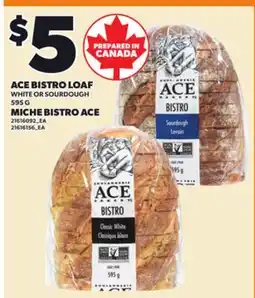 Independent City Market ACE BISTRO LOAF WHITE OR SOURDOUGH, 595 G offer