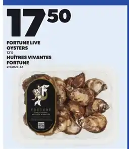 Independent City Market FORTUNE LIVE OYSTERS, 12'S offer