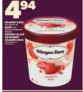 Independent City Market HHÄÄAGEN-DAZS, 414-450 ML OR BARS 3/4's offer