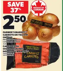 Independent City Market FARMER'S MARKET CARROTS OR YELLOW CARROTS OR YELLOW ONIONS, 3 LB offer