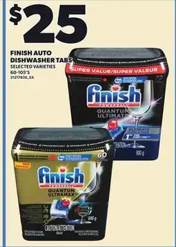 Independent City Market FINISH AUTO DISHWASHER TABS, 60-105'S offer