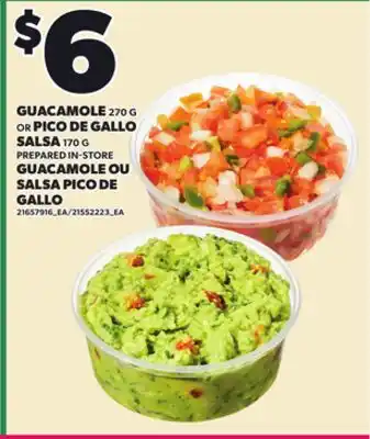 Independent City Market GUACAMOLE 270 G OR PICO DE GALLO SALSA 170 G offer
