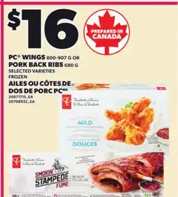 Independent City Market PC WINGS, 800-907 G, PORK BACK RIBS, 680 G offer