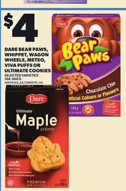 Independent City Market DARE BEAR PAWS, WHIPPET, WAGON WHEELS, METEO, VIVA PUFFS OR ULTIMATE COOKIES, 168-360 G offer