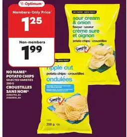 Independent City Market NO NAME POTATO CHIPS, 200 G offer