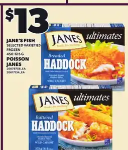 Independent City Market JANE'S FISH, 450-615g offer
