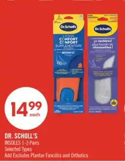 Shoppers Drug Mart DR. SCHOLL'S INSOLES 1-3 Pairs offer