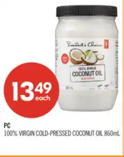 Shoppers Drug Mart PC 100% VIRGIN COLD-PRESSED COCONUT OIL offer