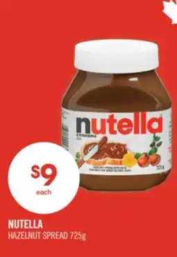 Shoppers Drug Mart NUTELLA HAZELNUT SPREAD offer