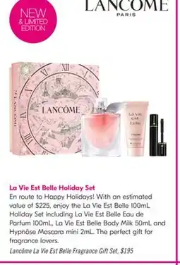 Shoppers Drug Mart Lancôme La Vie Est Belle Fragrance Gift Set offer